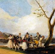 Francisco Jose de Goya Blind Man's Buff oil painting on canvas